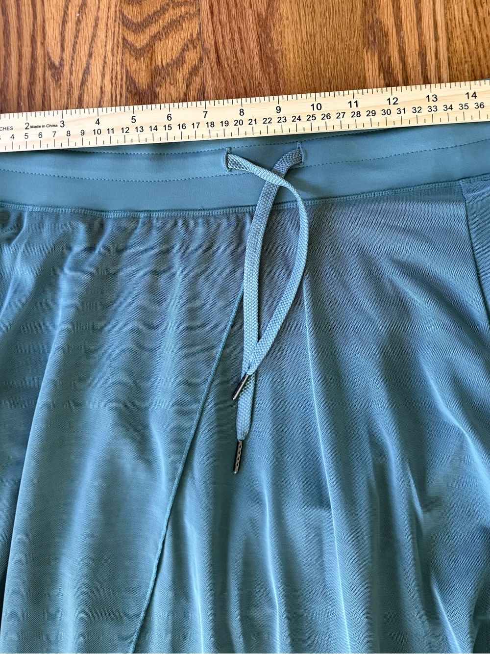 Halara Women’s L Athletic Skort Sage Green Built In Shorts Drawstring Golf - Picture 6 of 9